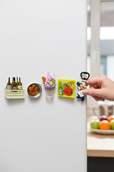 EVASAN BUZDOLABI MAGNETİ 5 Lİ SET (ŞİŞE AÇACAKLI) (MODEL 2)