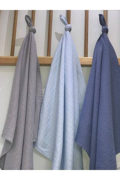Hubb Mustard yellow organic muslin baby blanket for girls and boys 85 cm