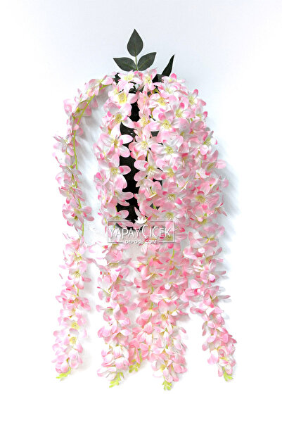 Yapay Çiçek Deposu Yapay Çiçek 5li Sarkan Sümbül 90 cm Pembe