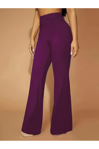 Fashionhaine.ro Women's High Waisted Pants – Elegant Model for Office Outfits