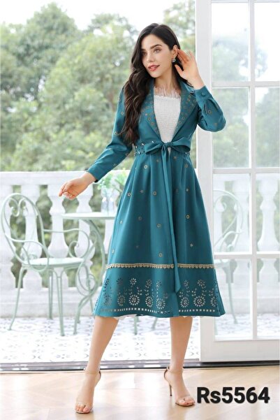 Alestefham Elegant two-piece midi dress in two colors.