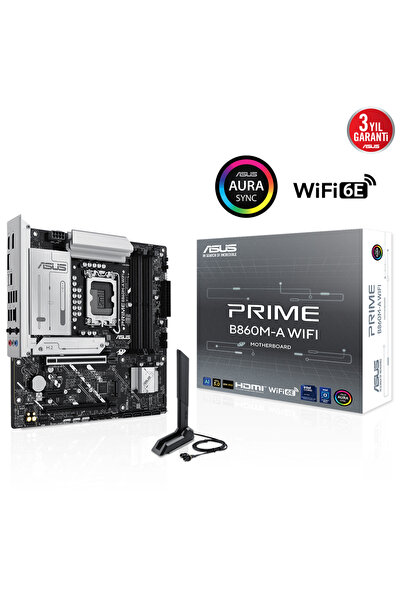 ASUS PRIME B860M-A WIFI 4x DDR5 DP/HDMI 2x M.2 1x 2.5GLAN/WIFI/BT USB3.2 1851...