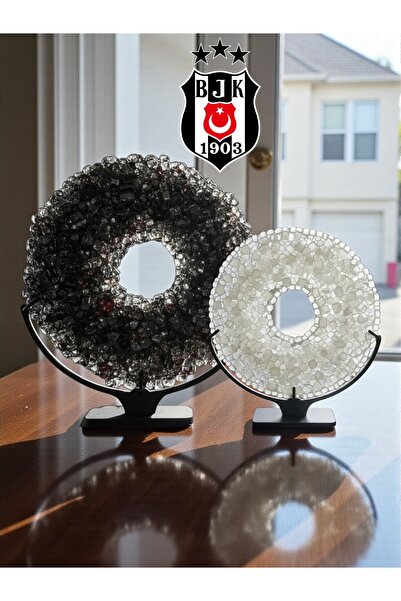 Home Füzyon Cam Dekor 2’li Set - BEŞİKTAŞ Hediye - Ofis/ Ev Hediye