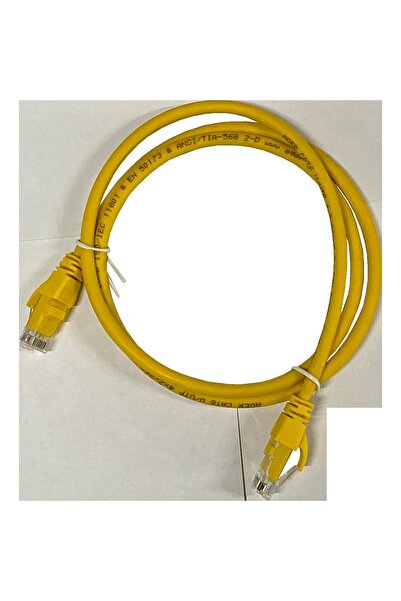 AGER Ac-602-020/Y 2Mt Utp Cat6 Patch Cable Yellow Cu, Lszh Awg 26/7