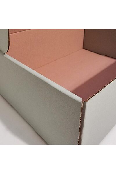 Generic عبوة من 25 صندوق شحن من الكرتون المموج، مقاس 26.7 × 20 × 8.8 سم، صديقة للبيئة