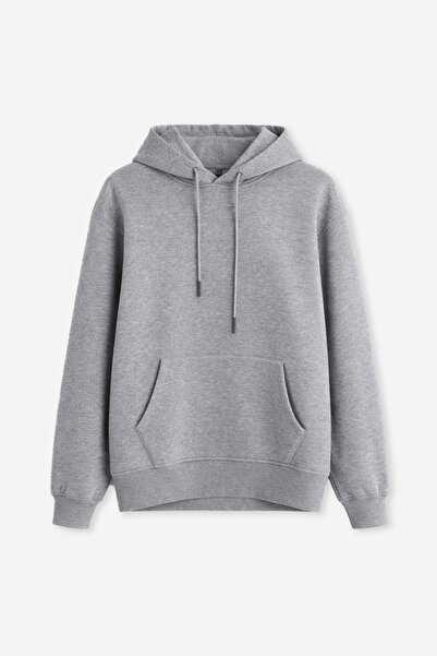 BARRELS AND OIL Men's kangaroo pocket sweatshirt - grey