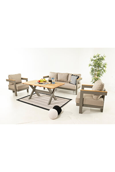 Divona Home TERRA BAHÇE BALKON OTURMA GRUBU 3+1+1+MASA