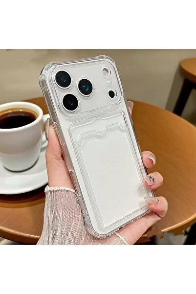 EDELFU آيفون 17 برو ماكس - حافظة هاتف شفافة مع محفظة، حافظة ناعمة مقاومة للصدمات