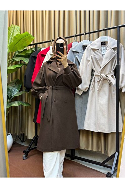 Butik KADIN BALON KOL KAŞE KABAN