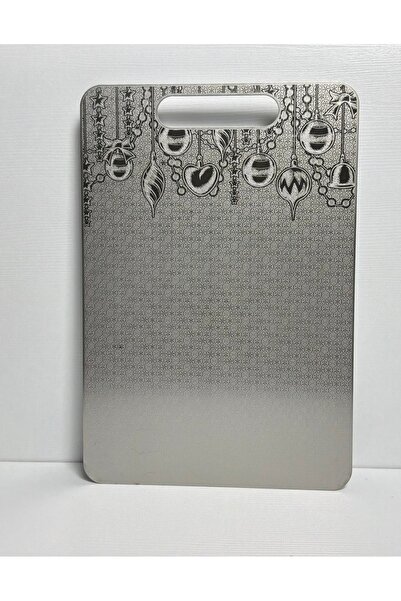 SHG HOME New Year Themed Stainless Steel Cutting Board 23X34Cm