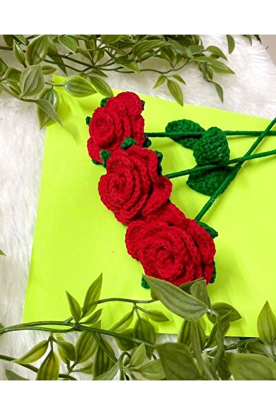 Velora Pinza Gift for Lover Red Colorfast Rose 3 Pieces