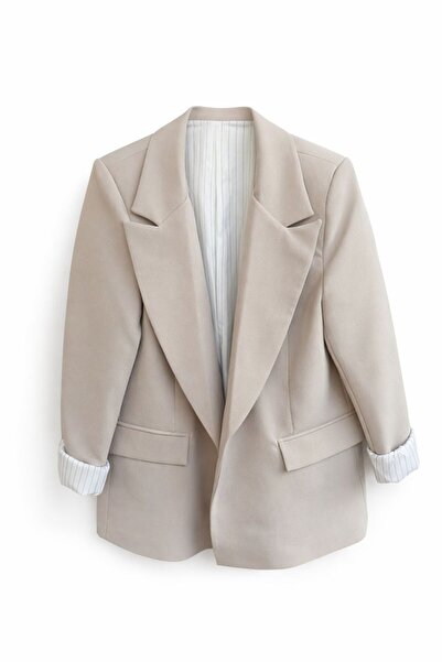 SHUR BOUTİQUE Düğmesiz Blazer Ceket