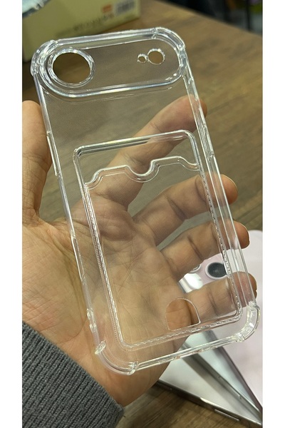 EDELFU iPhone 17 Air - Transparent Wallet Phone Case Soft Shockproof Wallet Case