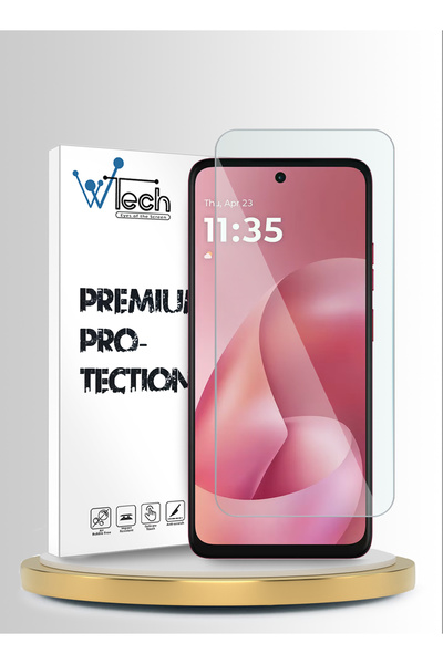 Wtech موتورولا موتو جي 57 باور 5 جي 2025 سلسلة بريميوم، زجاج مقوى شفاف 9H