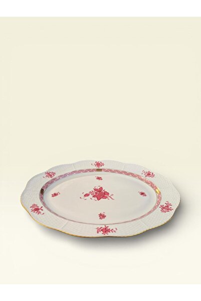 HEREND EL YAPIMI PORSELEN SUNUM TABAĞI | 37x28 CM | EL BOYAMA | KOLEKSİYONLUK