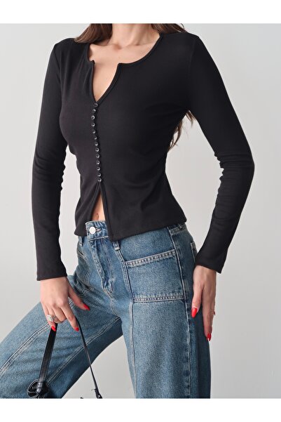 Paw Garage Women's Siena Snap Collar Long Bodysuit