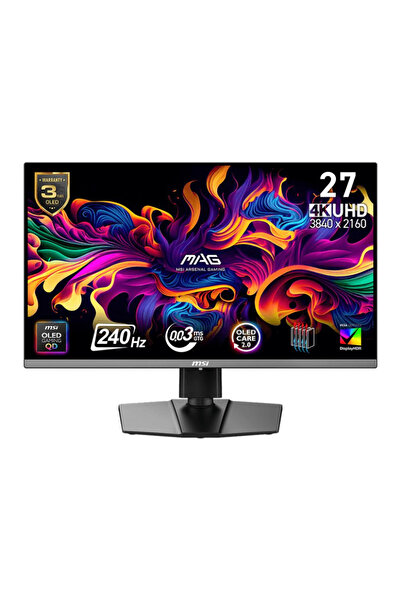 MSI MAG 272UP QD-OLED X24 26.5 240Hz 0.03Ms Adaptive Sync UHD Flat Gaming (Oy...