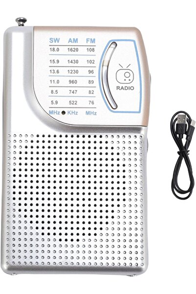 Rose Şarjlı Cep Radyosu - Fm Radyo, Deprem Radyosu Taşınabilir Küçük Radyo SI...