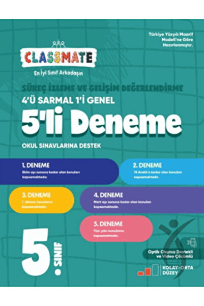 Okyanus Yayınları 5. Sınıf Classmate Süreç İzleme ve Gelişim Değerlendirme 5l...