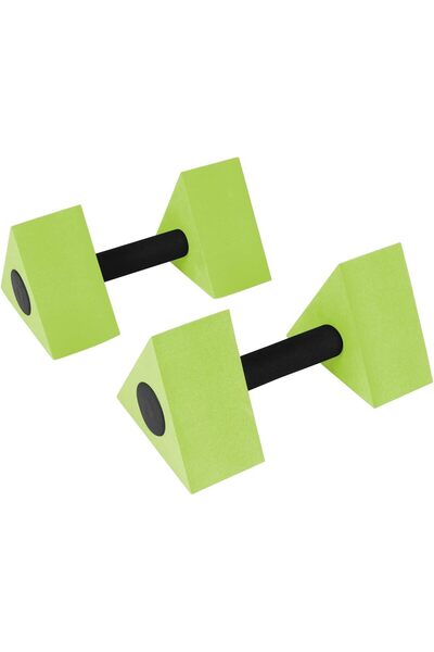 Trademark Innovations دمبل للتمارين المائية، 12 بوصة، مصنوع من إسفنج EVA، مثلث الشكل، طقم من قطعتين