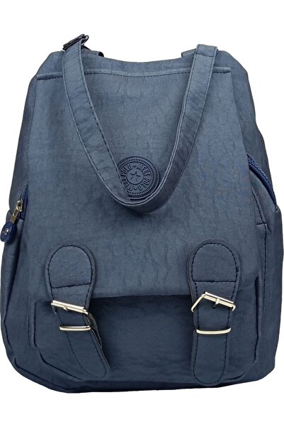 Sargınlar حقيبة كتف وحقيبة ظهر نسائية من قماش كيبلينج باللون البيج