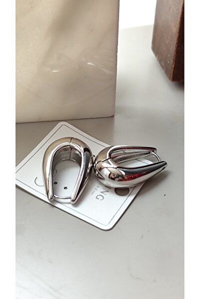 DİAVENTA TAKI VE AKSESUAR Xuping Vip Küpe - U Büyük Damla Model Parlak Gümüş ...