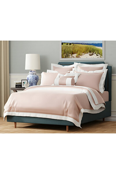 METİNEV Premium Series 83 Thread Count Cotton Sateen King Size 6 Piece Beddin...