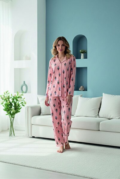 trendmodaal Suede Fabric Pajama Set