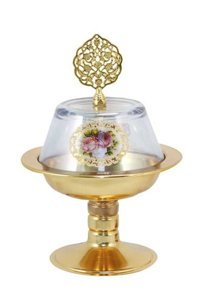 Generic A luxurious nut bowl with a gold base. Elegant and beautiful design. Suitable for all types of nuts. Warranty: 2 years.