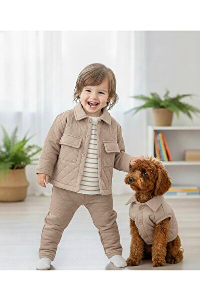 P&H BABYWEAR طقم مكون من 3 قطع للأطفال الرضع/الأطفال من موديل سفاري مبطن ومخط...