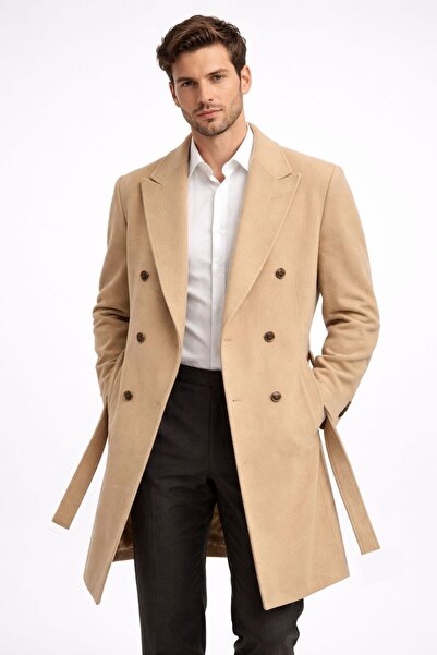 Twenhil Erkek Oversize Uzun Kaşe Kaban