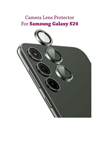 Generic واقي شاشة عدسة الكاميرا لهاتف سامسونج جالاكسي إس 24 - أخضر