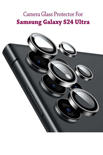 Generic واقي شاشة حلقي لعدسة كاميرا سامسونج جالاكسي إس 24 بلس - أسود