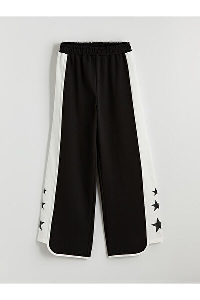 LC Waikiki Wide Leg Star Printed Girls' Sweatpants