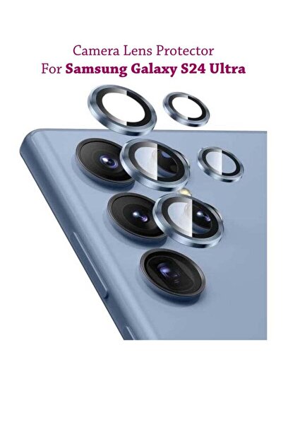 Generic Samsung Galaxy S24 Plus For Camera Lens Ring Screen Protector - Blue