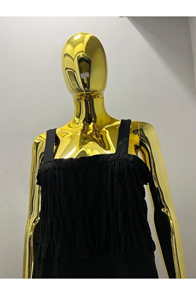 ASLAMI TEKSTIL Guipure Detailed Dress Model