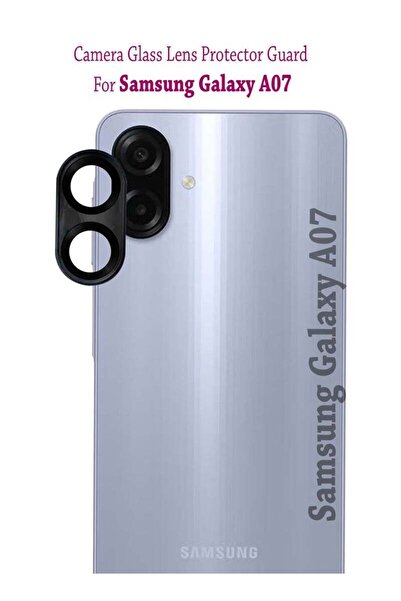Generic واقي شاشة عدسة الكاميرا لهاتف سامسونج جالاكسي A07 - أسود