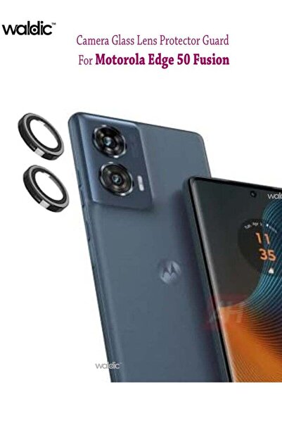 Generic واقي شاشة وعدسة كاميرا هاتف موتورولا إيدج 50 فيوجن - أسود