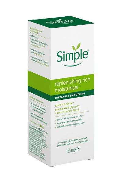 Simple Kind to Skin Kuru Ciltler Pro Vitamin B5+E Besleyici Yenileyici Nemlendirici Krem 125 ML 3'lü Set