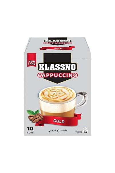 KLASSNO Cappuccino Gold – 10 Bags of Luxury Flavor and Rich Foam
