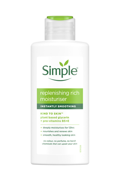 Simple Kind to Skin Kuru Ciltler Pro Vitamin B5+E Besleyici Yenileyici Nemlendirici Krem 125 ML 3'lü Set