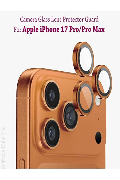 Generic Apple iPhone 17 Pro/Pro Max For Camera Lens Screen Protector - Orange