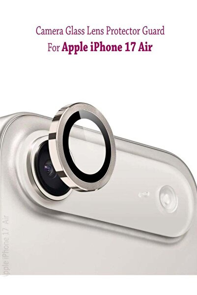 Generic واقي عدسة الكاميرا لهاتف آيفون 17 إير من آبل، غطاء عدسة معدني فردي - تيتانيوم