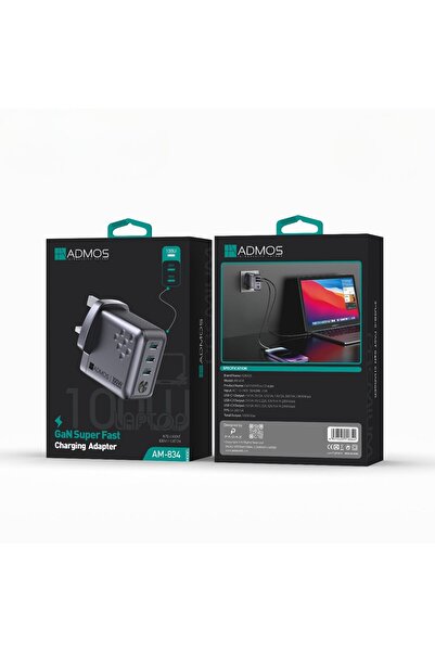 ADMOS 100W GaN Super Fast Charging Adapter - AM-834