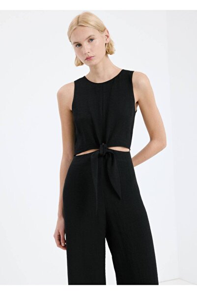 MANGO Woman Düğüm detaylı cut out tulum