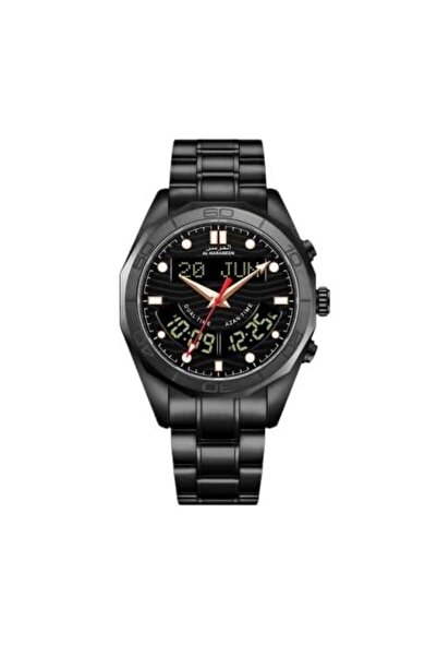 AL-HARAMEEN Luxury Al-Haramain Watch HA-6117 FBB 40MM Black Edition