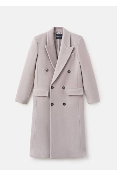 MANGO Woman Kruvaze yün palto