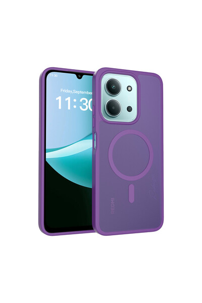 AKSEFİZZ جراب متوافق مع هاتف Xiaomi Redmi 15C 4G، ناعم الملمس، ملون، شفاف، مز...