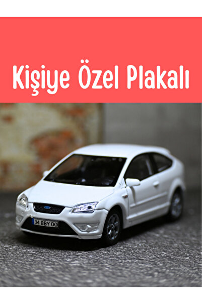 bebeym Ford Focus Metal Araba - 1:36 Ölçek Ford Focus Oyuncak Araba - Beyaz