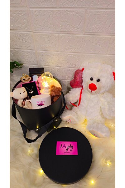 Laydy Collection Ayışığı hediye kutusu & balonlu ayıcık seti